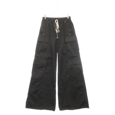 Rick Owens 24SS CARGOBELAS BLACK Cargo Bella Wide Pants RU01D3339 