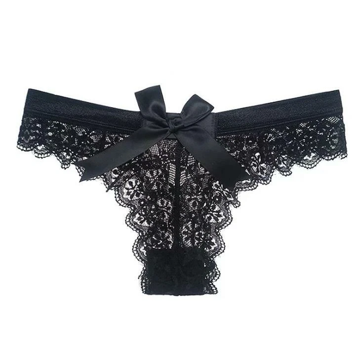 Women Sexy G-string Lingerie Thongs Panties Briefs Underwear Knickers Black E - Image 3 of 4