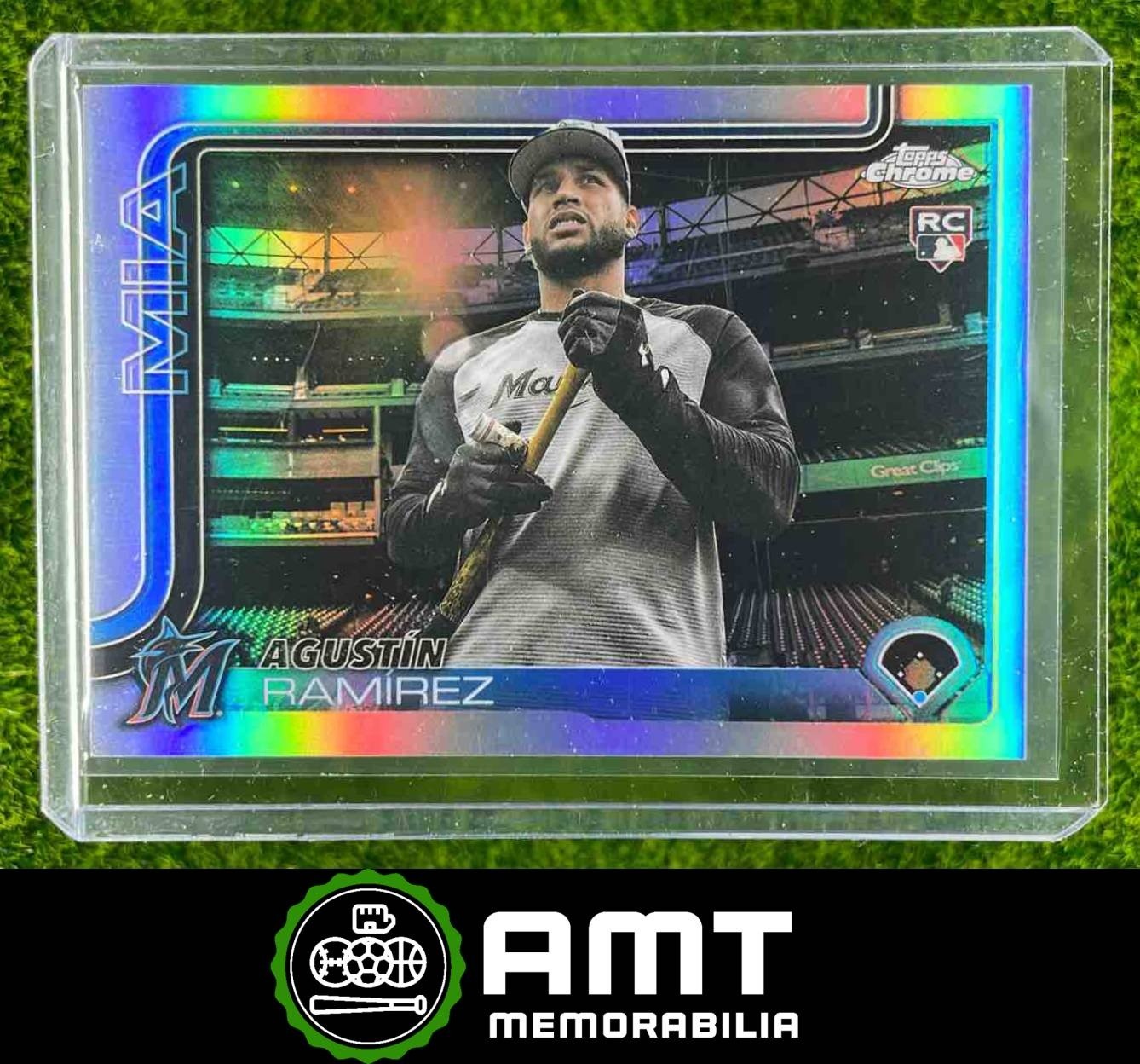 Agustin Ramirez RC 2025 Topps Chrome Update Image Variation Miami Marlins USC200