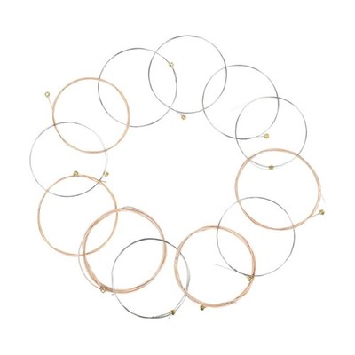 12Pcs Phosphor Bronze Wire Guitar Strings for Acoustic Folk Guitar Accessories