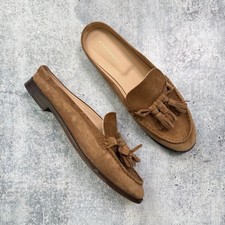 Tuckernuck Camel Suede Mara Loafer Mules 8.5