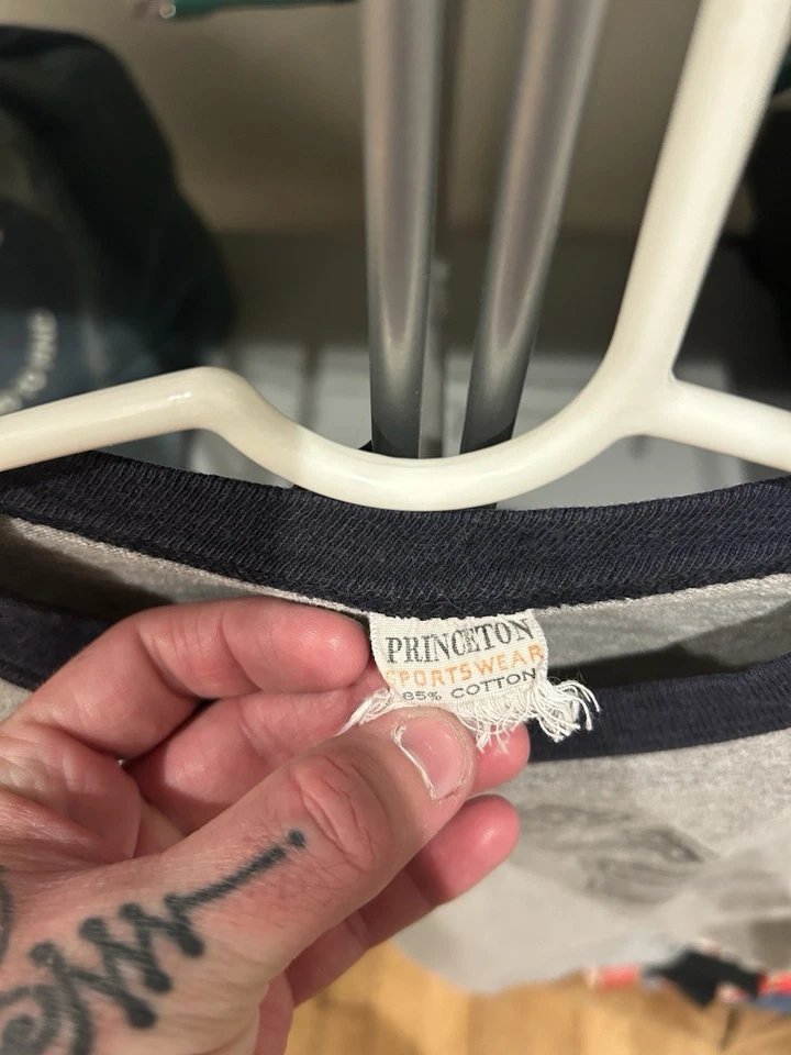 CAMISETA TIGRES UNIVERSITARIOS DE PRINCETON AÑOS 70 VINTAGE Foto 2 de 2