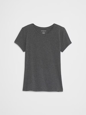 NWOT Banana Republic Timeless Crew Neck Tee Shirt - Charcoal Grey Medium
