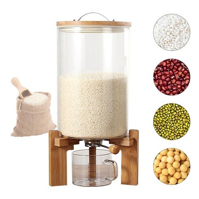 Rice Dispenser Airtight Storage Container Dry Food Storage 7.5L Capacity W/ CUP