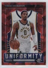 2021-22 Contenders Optic Uniformity Red Cracked Ice Prizm Tyrese Haliburton 1pj8