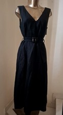 MANGO 100% Linen Dress Size M NWT 
