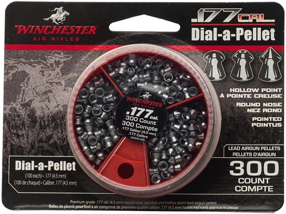 WINCHESTER 300 Count / 3 Type HUNTING PELLET SAMPLER 4.5mm .177 Caliber Pellets - Image 2 of 3