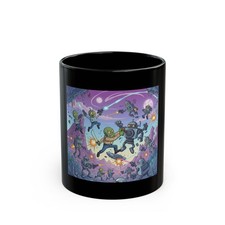 Aliens Fighting Robots Black Mug (11oz, 15oz)