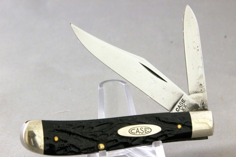 CASE XX 6207 Jack Knife, Rough Black Handles, 1940-1964 Very Nice Old Case Knife