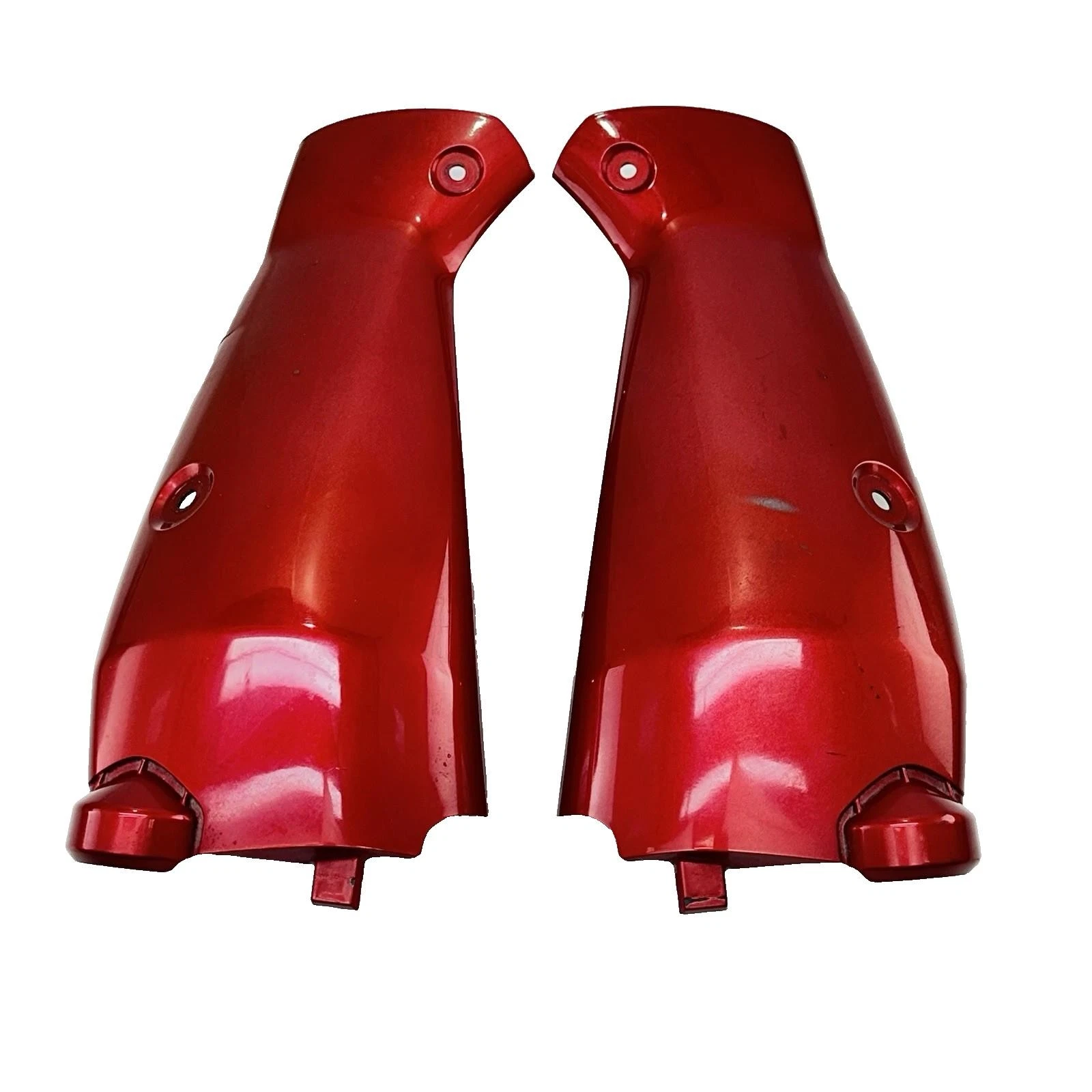2009 - 2014 YAMAHA YZF R1 FRONT DASH FAIRINGS LEFT RIGHT COWLS RED STOCK CRACK