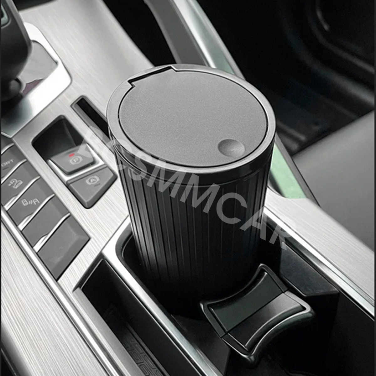 Vehicle Armrest Cup Holder Trash Bin Can Mini Dust Organizer Storage Box Bucket