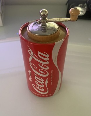 Vintage 1970s ''Bevete Coca-Cola'' Novelty Pepper Mill Grinder   Made in Italy