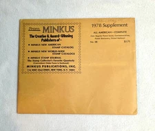 Minkus 1978 U.S. Stamp Album Supplement #28 Unused UN, post card, envelopes
