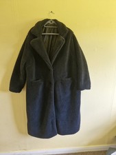 Long Black Teddy Bear Coat From Simply Be Size 32 Worn Once