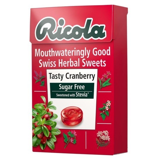 Ricola Cranberry Sugar Free Swiss Herb Drops 45G - Image 5