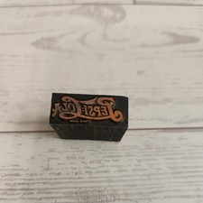 Vintage Letterpress Printing Block Drink Pepsi Cola Soda Advertising Logo Co