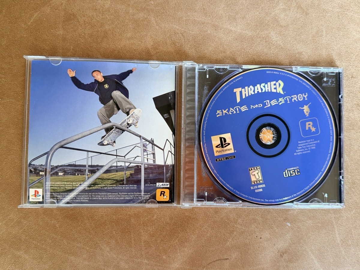 Thrasher: Skate & Destroy (Sony PlayStation 1, 1999) for sale