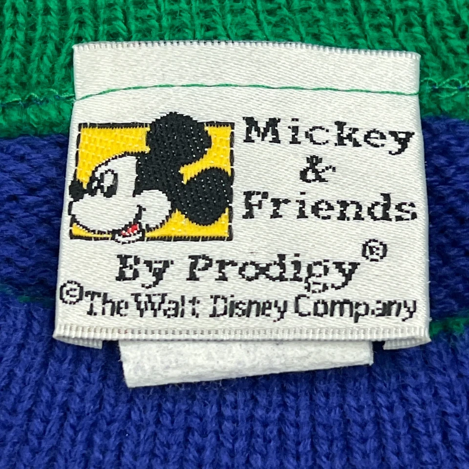 Suéter de Colección Mickey & Friends Prodigy Juvenil Pequeño 4/5 Tejido de Esquí Pullover Hecho en EE. UU. Foto 3 de 4