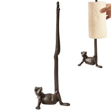 Frog Paper Towel Holder 16.5'' Cast Iron Paper Towel Holder Funny Toilet Paper