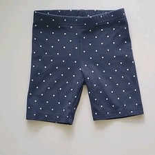 Tumbling Bike Shorts Navy Blue White Polka Dot Stretch Girl 5t Toddler Carters