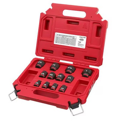 Milwaukee Tool 49-66-7005 12 Pc. Shockwave Impact Duty 3/8 In. Drive Sae