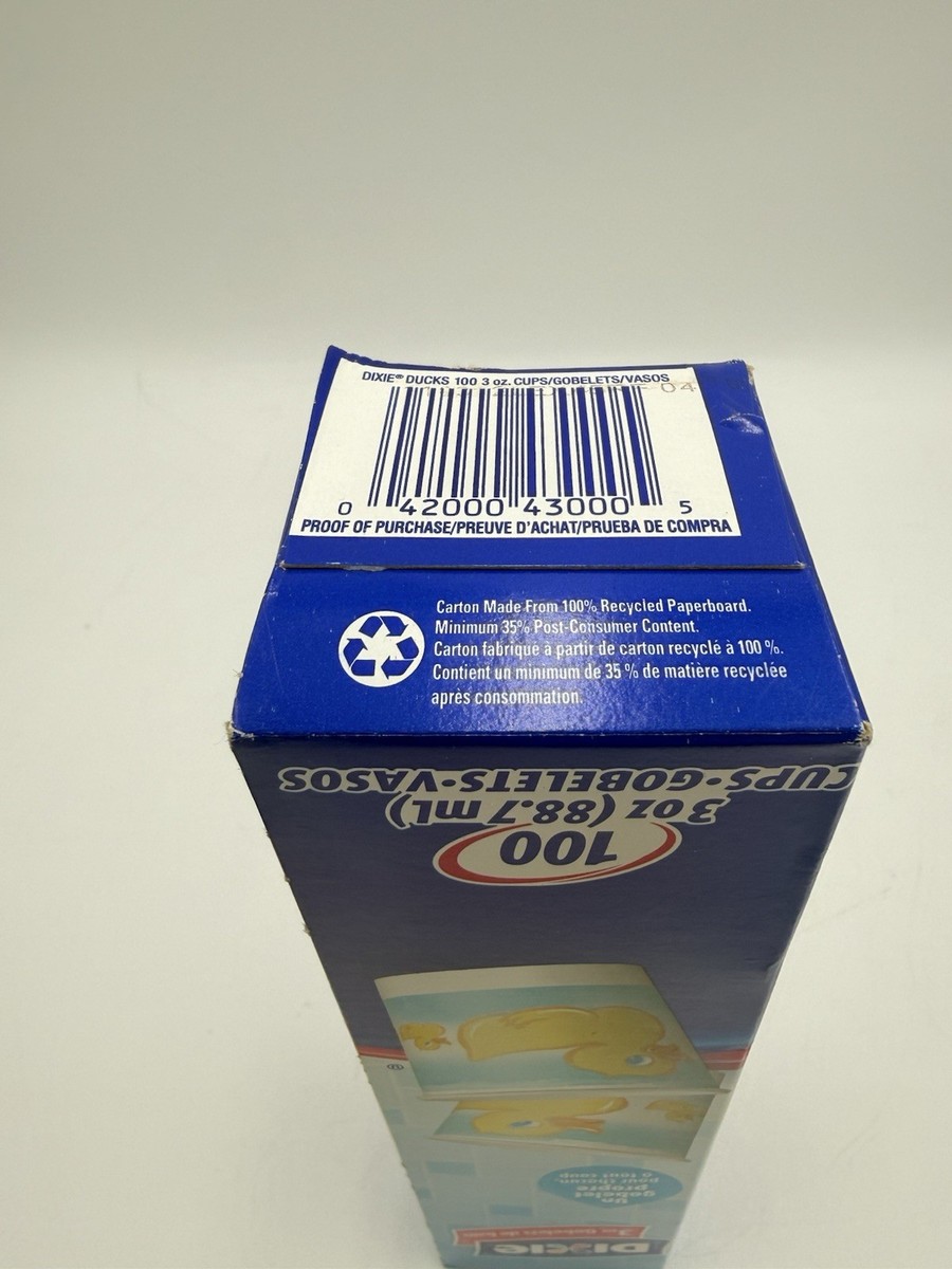 Vintage Dixie Cups Floral Collection 100 Pcs 3oz Bathroom 1984 TV