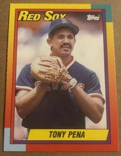 1990 Topps Traded - Tony Pena #90T Factory Set White Back