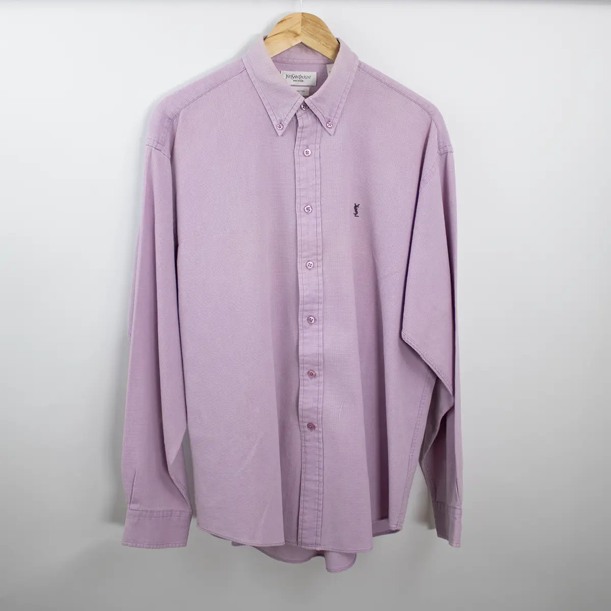 SAINT LAURENT Camicia manica lunga YSL lilla L