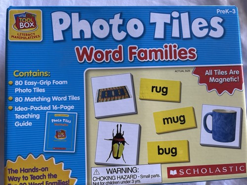 Photo Tiles : Word Families by Scholastic Teaching Resource Homeschooling Tutor