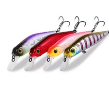 Set of 4 Hooked Fishing Lures/Bait 78mm 11.3g 10 Different Styles Brand New