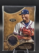 Topps 2019 Tier One Relics Ronald Acuña Jr. #T1R-RAJ Relic /375 Atlanta Braves