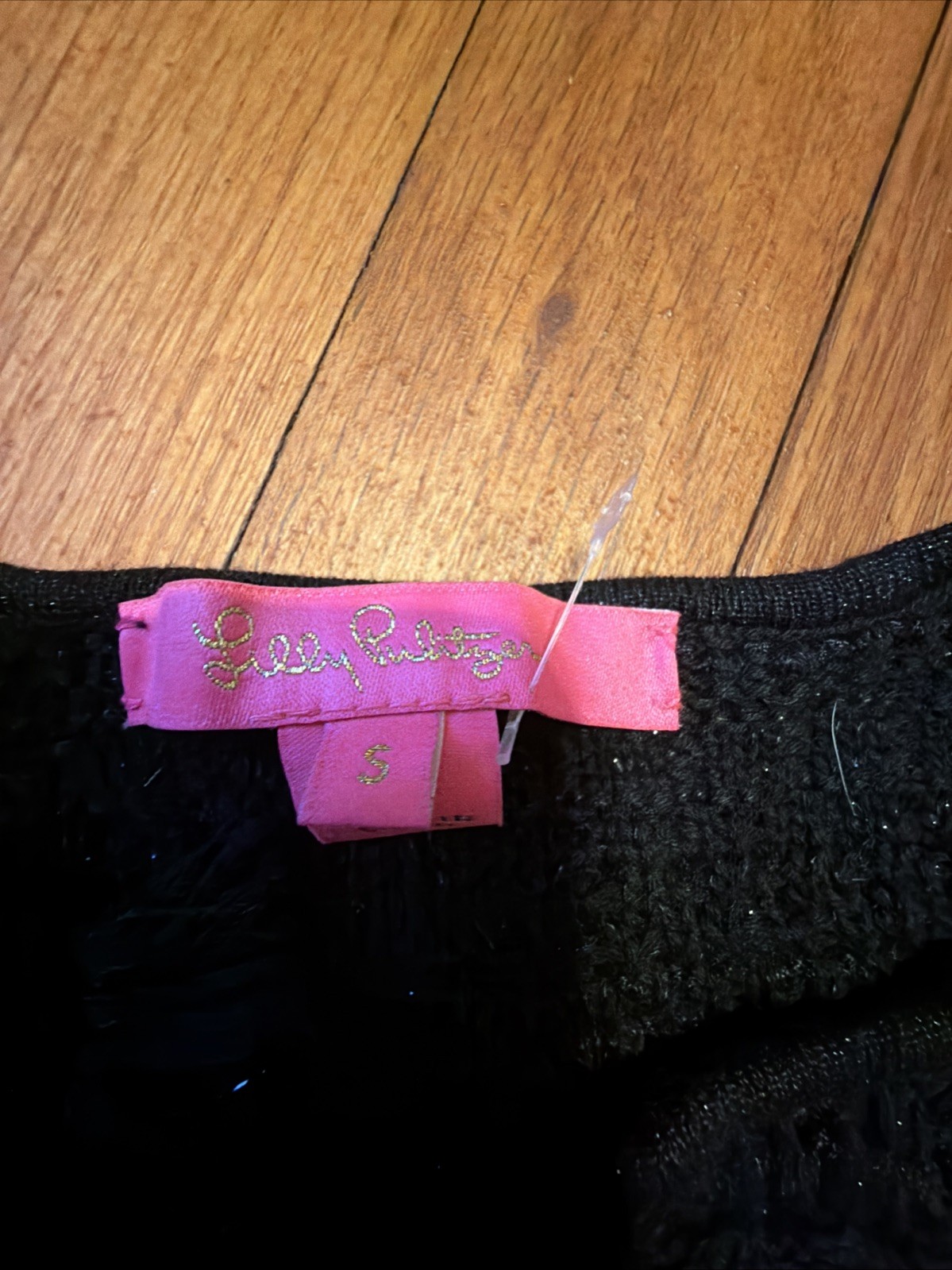 Lilly Pulitzer small Solid Black Metallic BECKING… - image 5