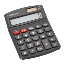 LCD 8-Digit Desktop Calculator, Portable and Easy to Use, Black, 1-Pack