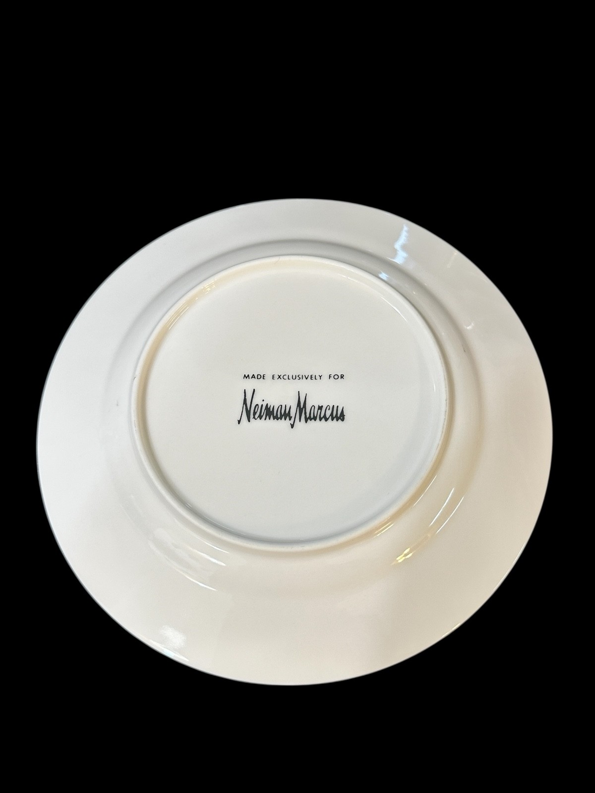 L’OBJET FOR NEIMAN MARCUS 6-5/8" BREAD PLATES SET OF 4 LAPIS BLUE LAZULI & GOLD