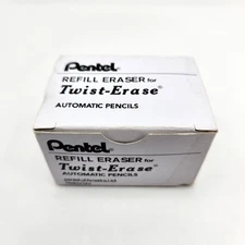E10 Pentel Refill Erasers for Twist-Erase Pencils, 10 Packs of 3 (30 Total)