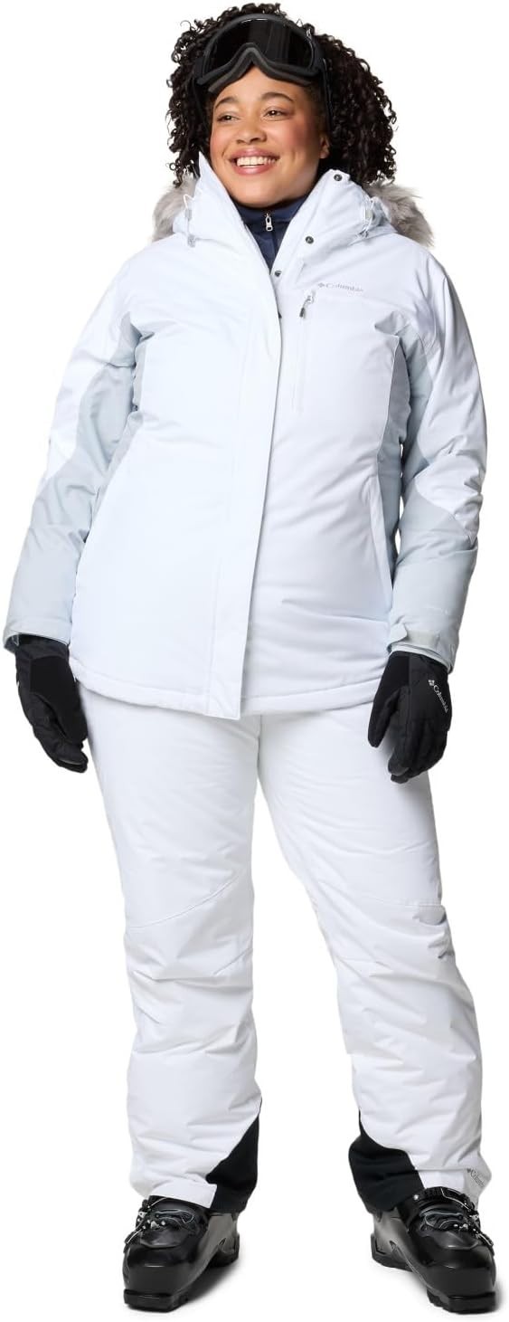 NEW Columbia Womens 2X Ava Alpine II Insulated Jacket WK1412-100 WHITE GREY $200 image 3