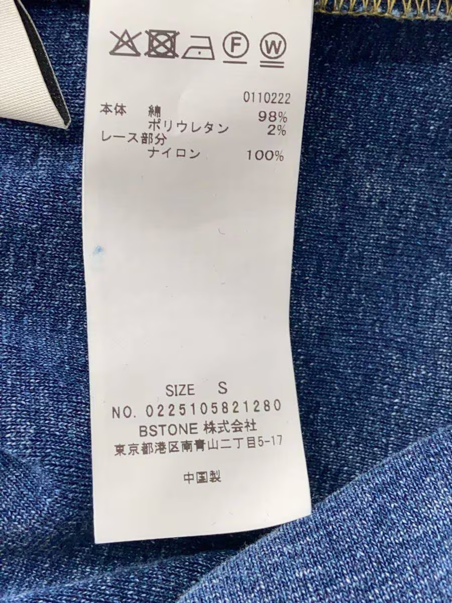 AMERI MEDI 2-WAY DENIM LIKE LACE DOCKING DRESS Ca… - image 4