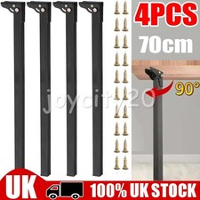 4pcs Folding Table Legs 70cm Metal Foldable for Desk Furniture Cabinet