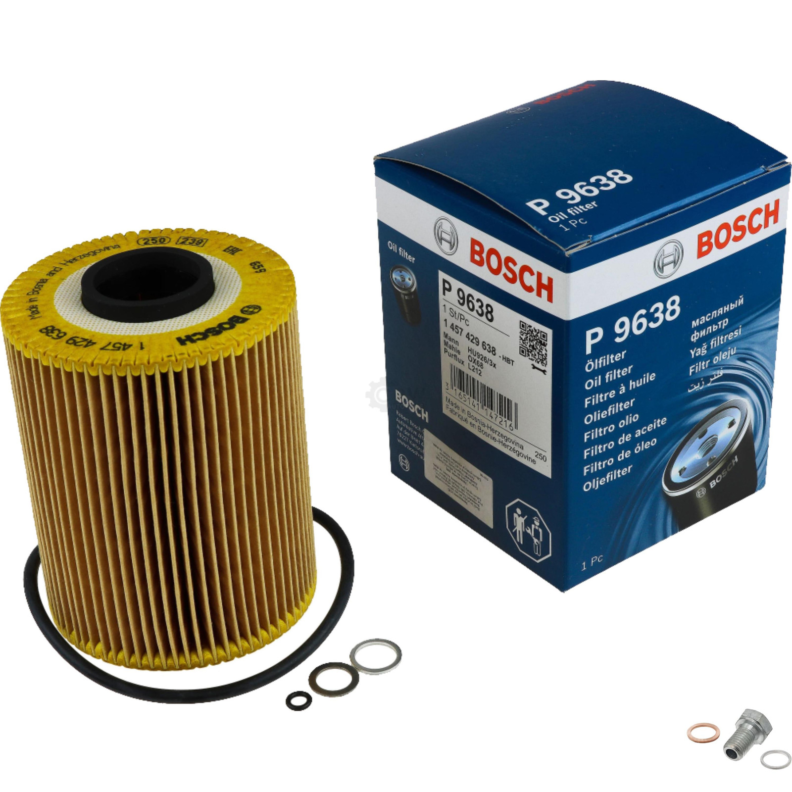 Bosch ÖLfilter Verschlussschraube ÖLwanne FüR Bmw 3Er Cabriolet E36 320I-image