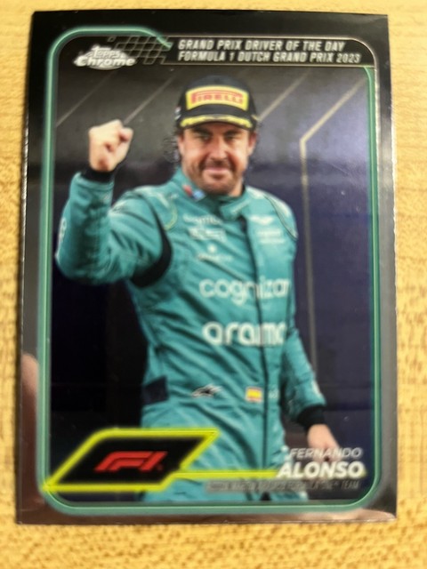 Fernando Alonso 2024 Topps Chrome Formula 1 Driver Of The Day Card