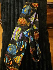 Vintage Neck Tie 1991 Tropical Fish