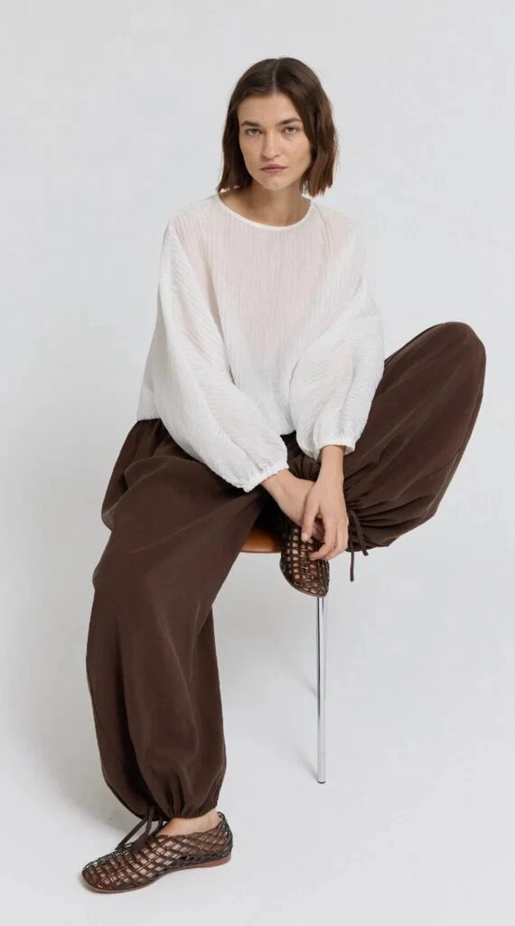 GRADE AND GATHER Chocolate Balloon Pants