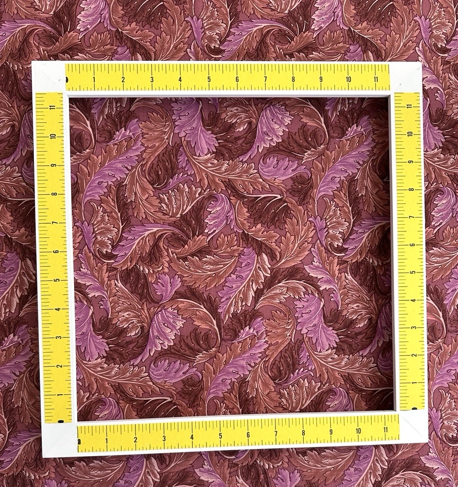 Edredón RJR de colección Planet Earth Jinny Beyer hojas de acanto púrpura telas 3,75 yardas Foto 4 de 4