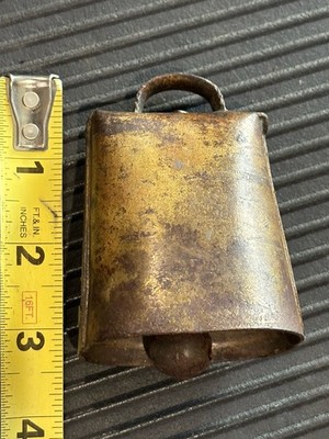 Antique Cow/Goat/Sheep Small Livestock Bell Nice old original patina Hand Made
