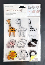 "Mindy's Zoo 2" Clear Stamps by Autumn Leaves 9 pcs 2009 - NEW