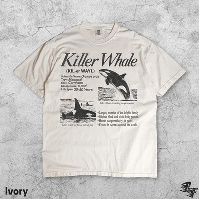Orca Killer Whale Vintage Animal Comfort Tee
