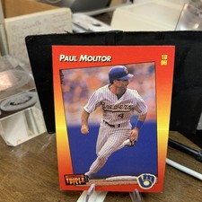 1992 Donruss Triple Play #254 Paul Molitor Milwaukee Brewers HOF