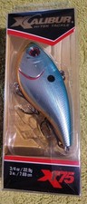 Discontinued XCalibur Xr75 Chrome Blue Lipless Crankbait, New In Box. 