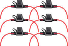 Waterproof MINI Inline Fuse Holder with 16 Gauge AWG Wire 12 Inches Long, Fit fo