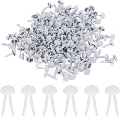 400 PCS Mini Metal Brads, Round Head, Pastel Split Pins for Crafts